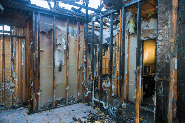 Professional Fire Damage Repair technician working in Titusville, NJ
